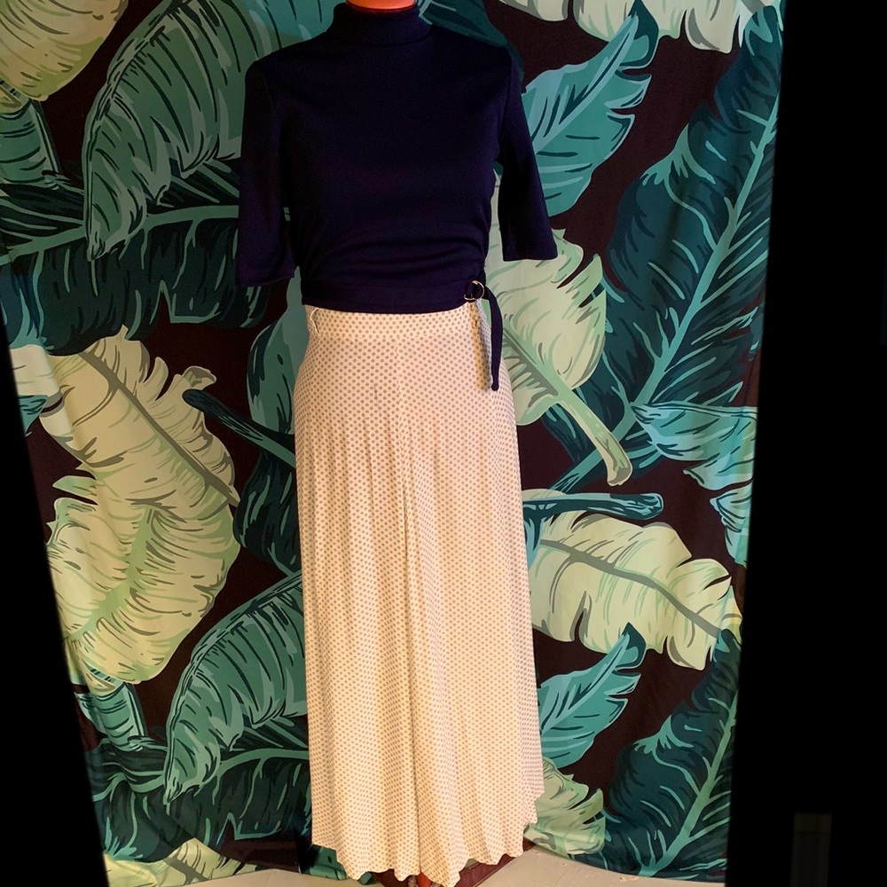 Nautical micro print skirt